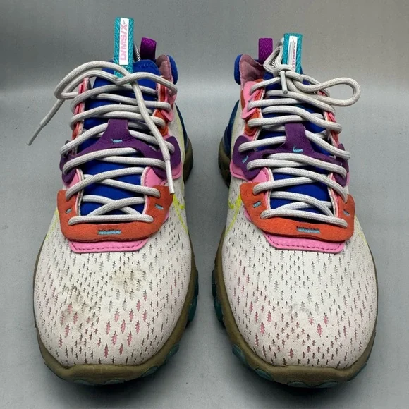 Nike NSW React Vision D/MS/X Sneakers in Photon Dust Lemon Venom Women Size 9 - Picture 3 of 7